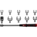 Llave dinamométrica Torq-Mate 1/2” con cabezales intercambiables (11 pzas)